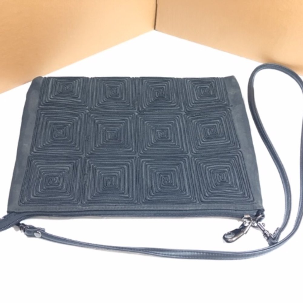 Naturalizer Black Geometrically Designed Crossbod… - image 2